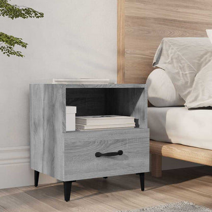vidaXL Bedside Cabinets 2 pcs Grey Sonoma Engineered Wood