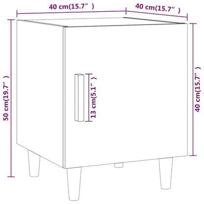 vidaXL Bedside Cabinets 2 pcs Grey Sonoma Engineered Wood