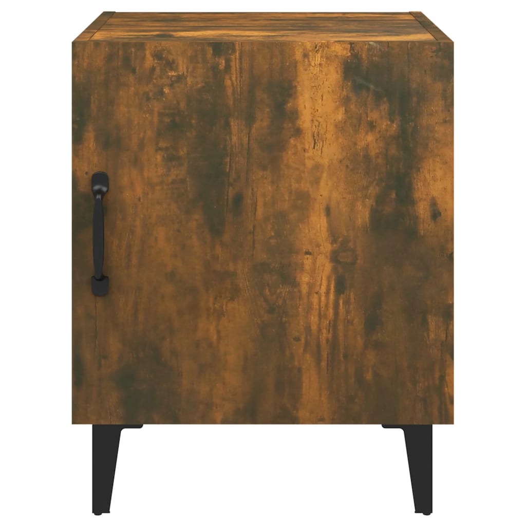 vidaXL Bedside Cabinets 2 pcs Smoked Oak Engineered Wood