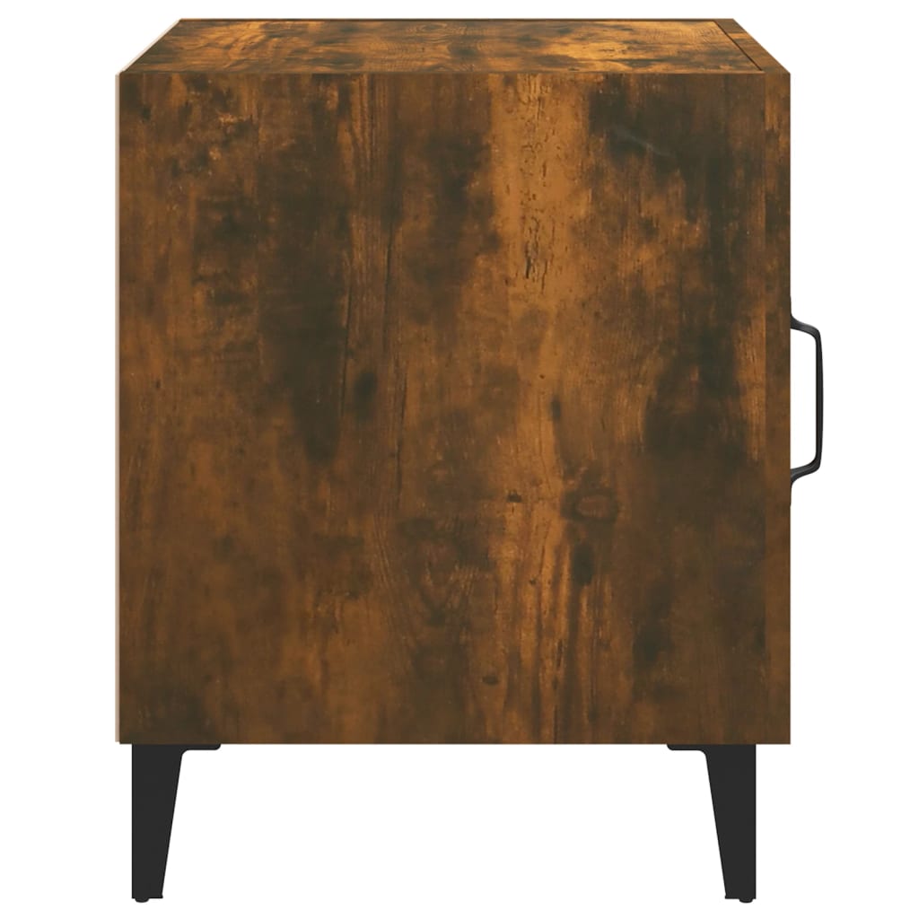 vidaXL Bedside Cabinets 2 pcs Smoked Oak Engineered Wood
