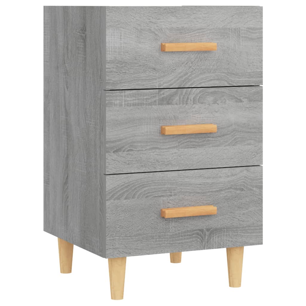 vidaXL Bedside Cabinet Grey Sonoma 40x40x66 cm Engineered Wood