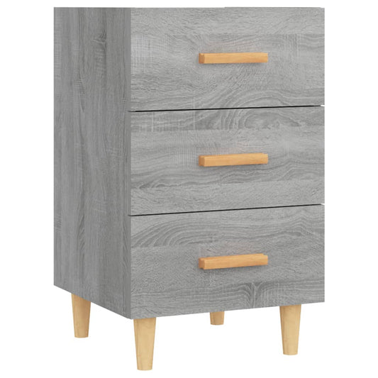 vidaXL Bedside Cabinet Grey Sonoma 40x40x66 cm Engineered Wood