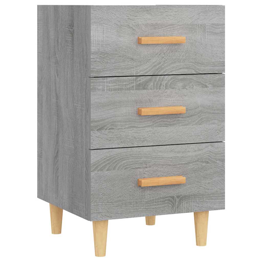 vidaXL Bedside Cabinet Grey Sonoma 40x40x66 cm Engineered Wood