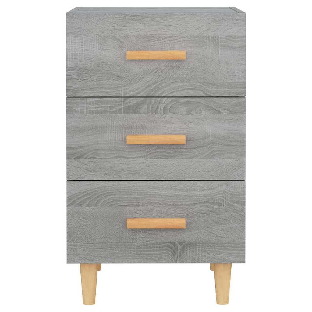 vidaXL Bedside Cabinet Grey Sonoma 40x40x66 cm Engineered Wood