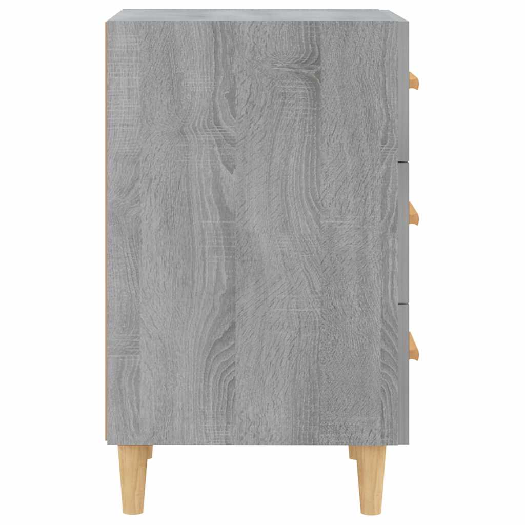vidaXL Bedside Cabinet Grey Sonoma 40x40x66 cm Engineered Wood