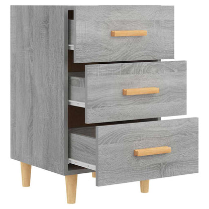 vidaXL Bedside Cabinet Grey Sonoma 40x40x66 cm Engineered Wood