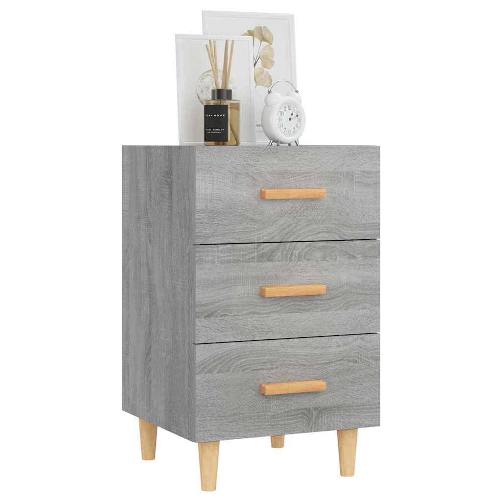 vidaXL Bedside Cabinet Grey Sonoma 40x40x66 cm Engineered Wood