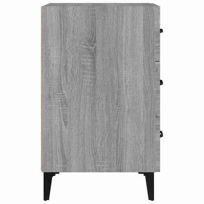 vidaXL Bedside Cabinet Grey Sonoma 40x40x66 cm Engineered Wood