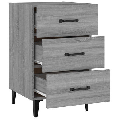 vidaXL Bedside Cabinet Grey Sonoma 40x40x66 cm Engineered Wood