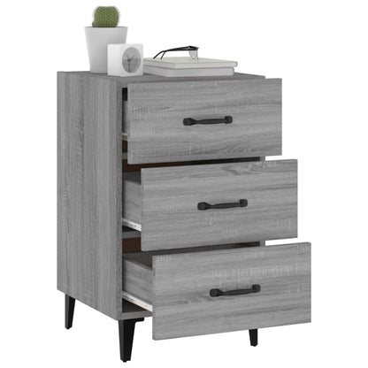 vidaXL Bedside Cabinet Grey Sonoma 40x40x66 cm Engineered Wood