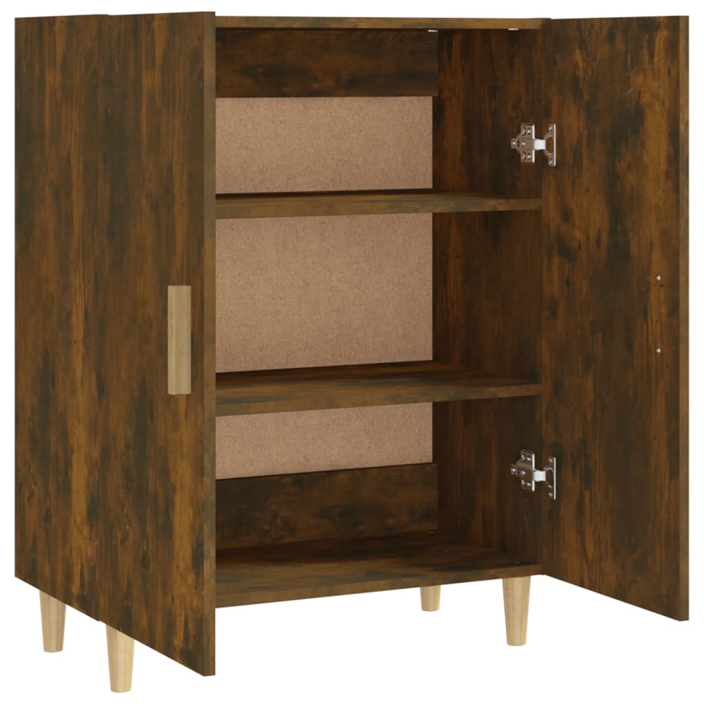vidaXL Sideboard Smoked Oak 70x34x90 cm Engineered Wood
