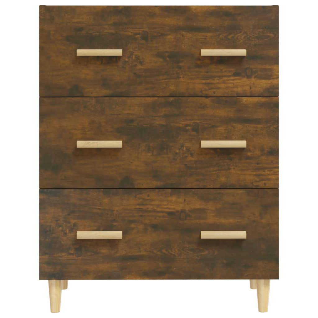 vidaXL Sideboard Smoked Oak 70x34x90 cm Engineered Wood