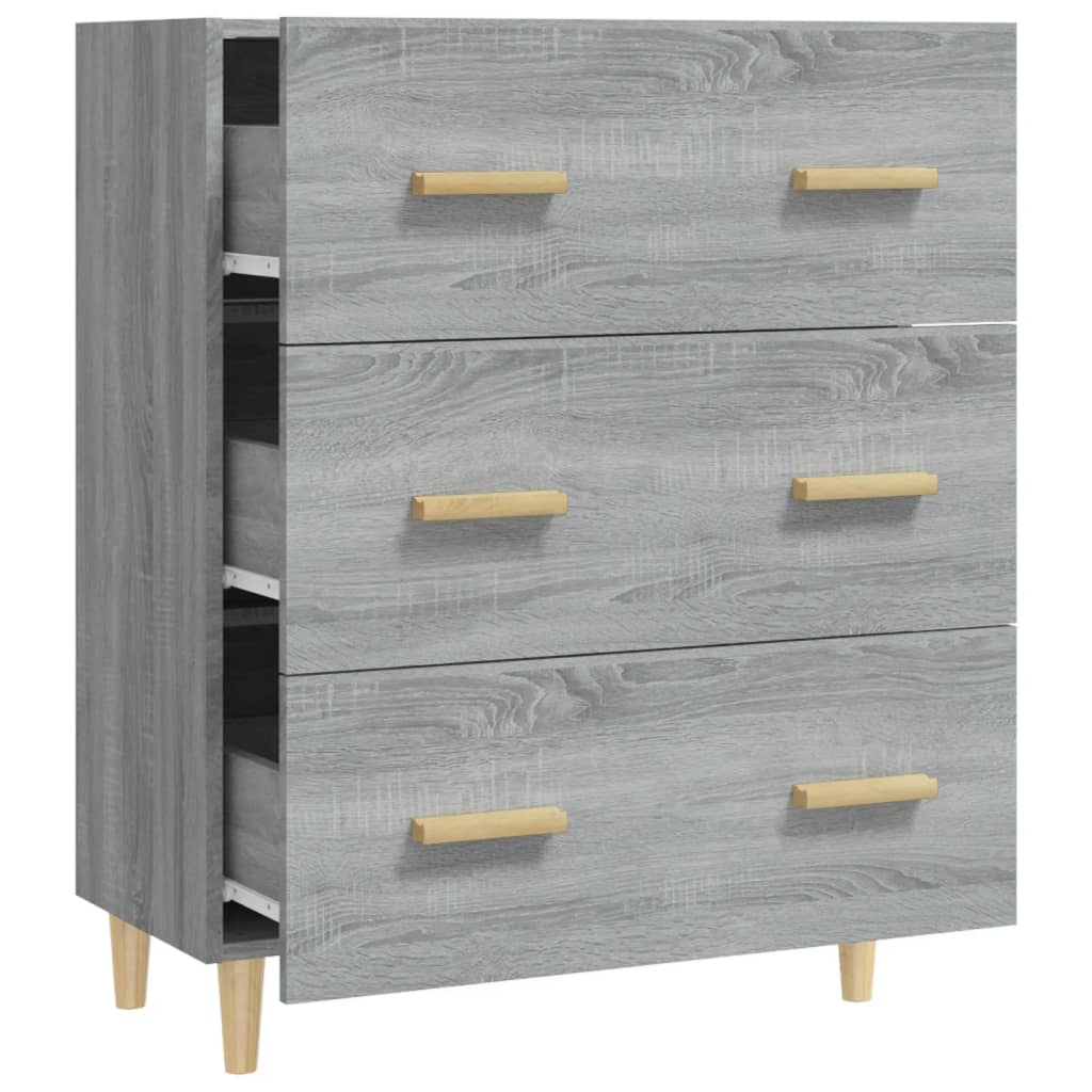 vidaXL Sideboard Grey Sonoma 70x34x90 cm Engineered Wood
