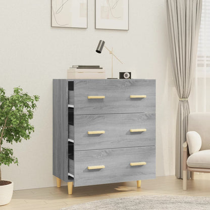 vidaXL Sideboard Grey Sonoma 70x34x90 cm Engineered Wood