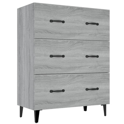 vidaXL Sideboard Grey Sonoma 69,5x34x90 cm Engineered Wood