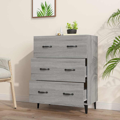 vidaXL Sideboard Grey Sonoma 69,5x34x90 cm Engineered Wood
