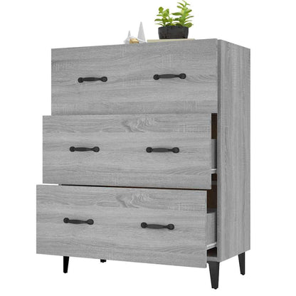 vidaXL Sideboard Grey Sonoma 69,5x34x90 cm Engineered Wood
