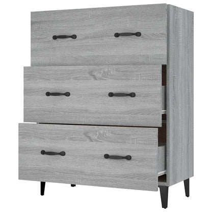 vidaXL Sideboard Grey Sonoma 69,5x34x90 cm Engineered Wood