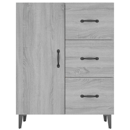 vidaXL Sideboard Grey Sonoma 69.5x34x90 cm Engineered Wood
