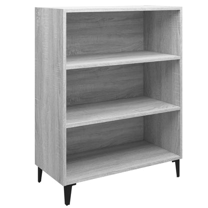 vidaXL Sideboard Grey Sonoma 69.5x32.5x90 cm Engineered Wood