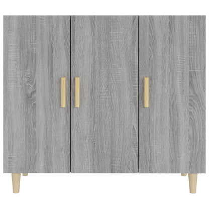 vidaXL Sideboard Grey Sonoma 90x34x80 cm Engineered Wood