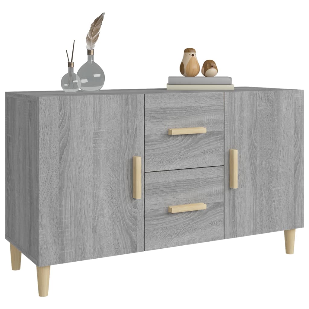 vidaXL Sideboard Grey Sonoma 100x36x60 cm Engineered Wood