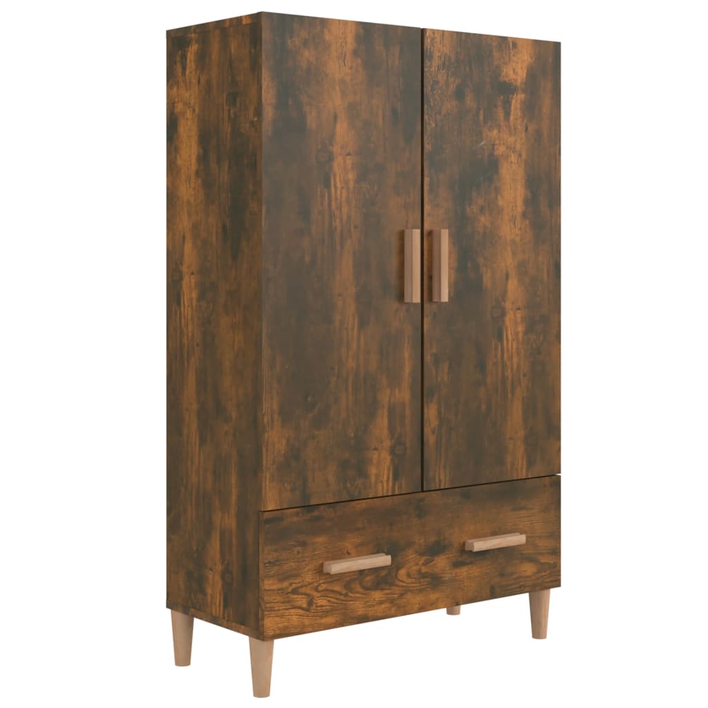 vidaXL Highboard Smoked Oak 70x31x115 cm Engineered Wood