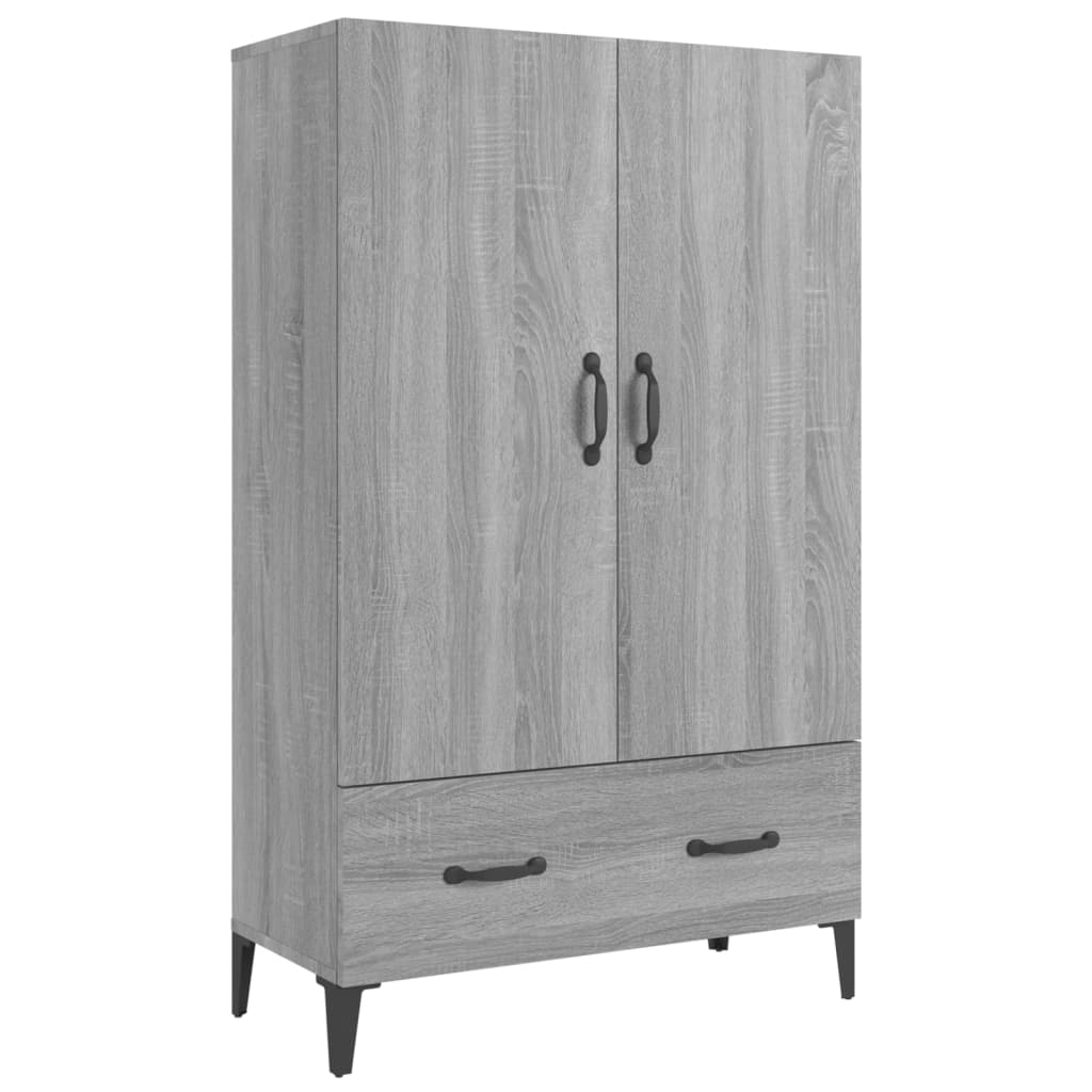 vidaXL Highboard Grey Sonoma 70x31x115 cm Engineered Wood