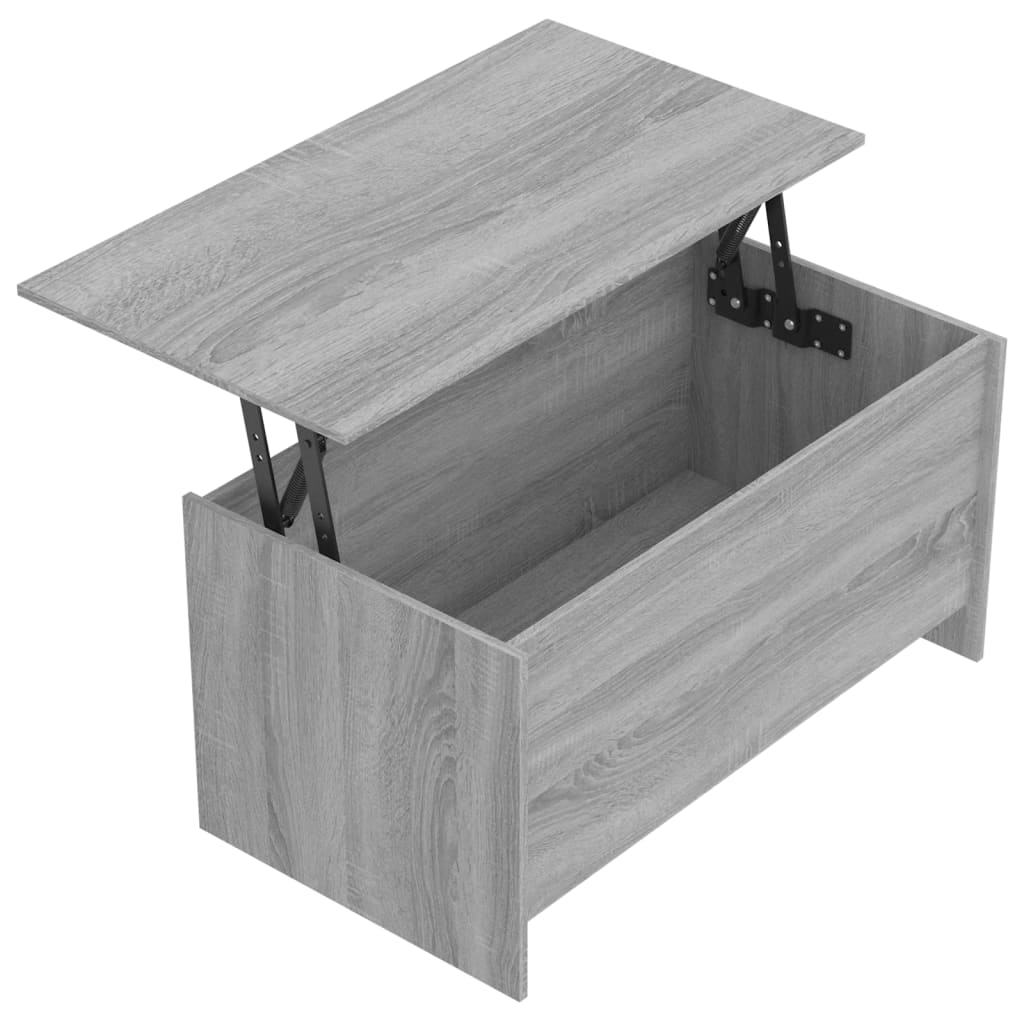 vidaXL Coffee Table Grey Sonoma 102x55.5x52.5 cm Engineered Wood