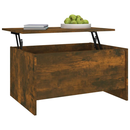 vidaXL Coffee Table Smoked Oak 80x55.5x41.5 cm Engineered Wood