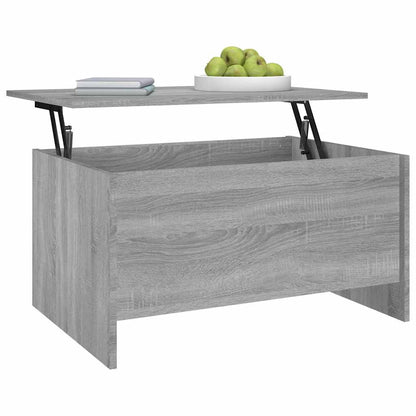 vidaXL Coffee Table Grey Sonoma 80x55,5x41,5 cm Engineered Wood