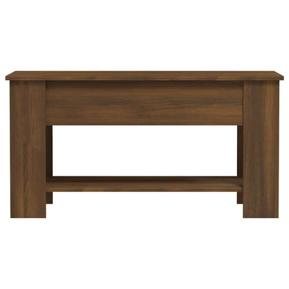 vidaXL Coffee Table Brown Oak 101x49x52 cm Engineered Wood