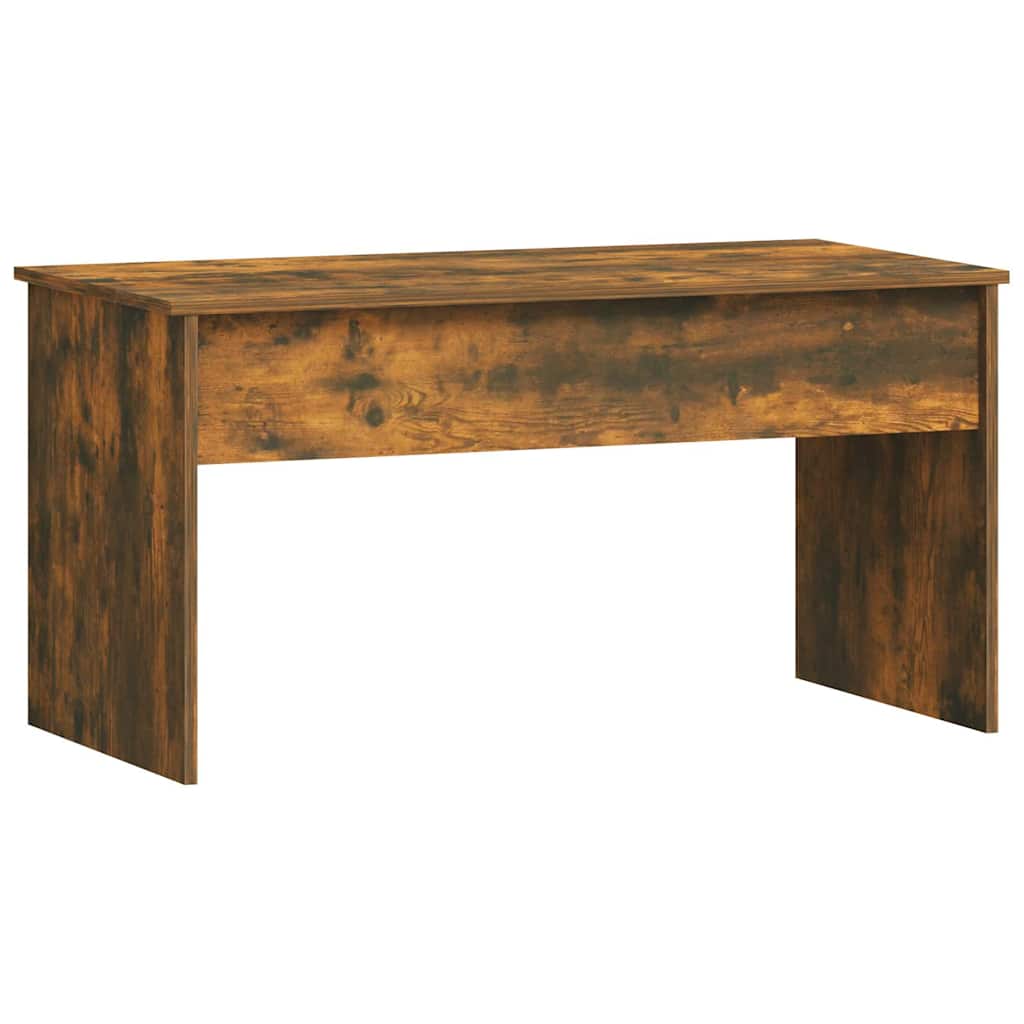 vidaXL Coffee Table Smoked Oak 102x50,5x52,5 cm Engineered Wood