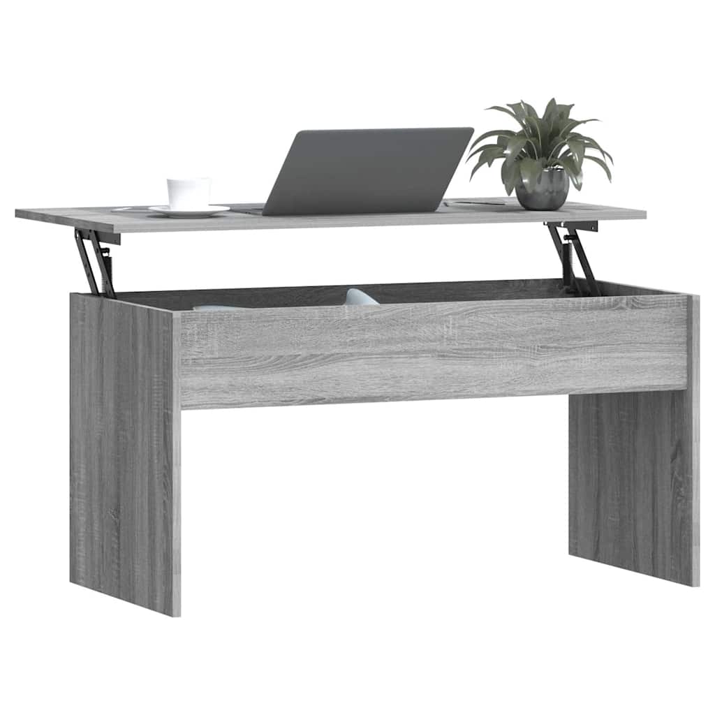 vidaXL Coffee Table Grey Sonoma 102x50,5x52,5 cm Engineered Wood