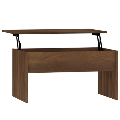 vidaXL Coffee Table Brown Oak 80x50,5x41,5 cm Engineered Wood