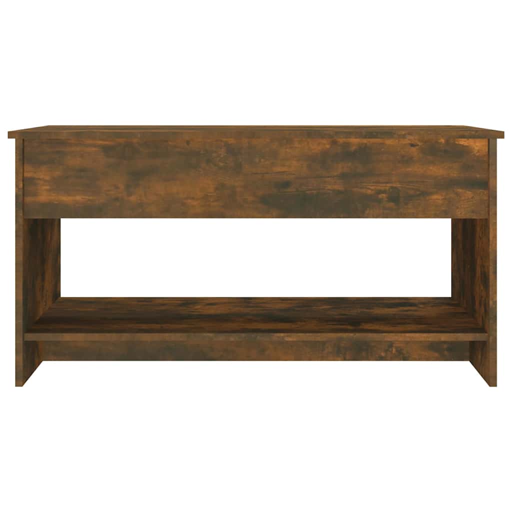 vidaXL Coffee Table Smoked Oak 102x50x52.5 cm Engineered Wood