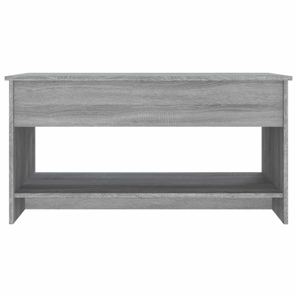 vidaXL Coffee Table Grey Sonoma 102x50x52.5 cm Engineered Wood