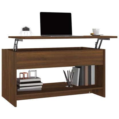 vidaXL Coffee Table Brown Oak 102x50x52.5 cm Engineered Wood