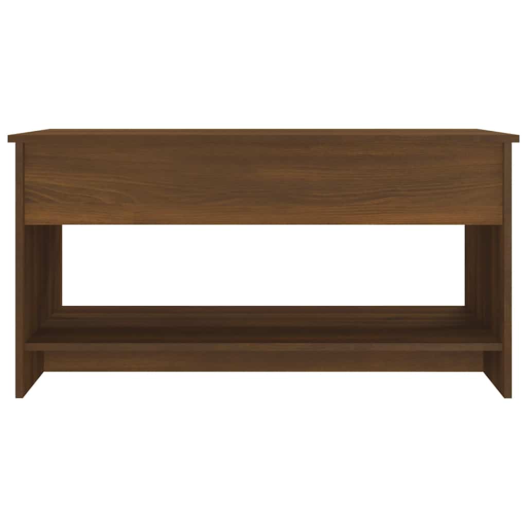 vidaXL Coffee Table Brown Oak 102x50x52.5 cm Engineered Wood