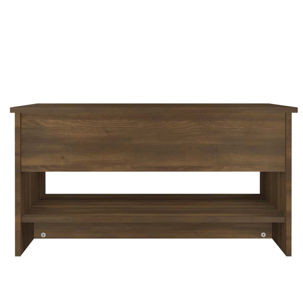 vidaXL Coffee Table Brown Oak 80x50x40 cm Engineered Wood