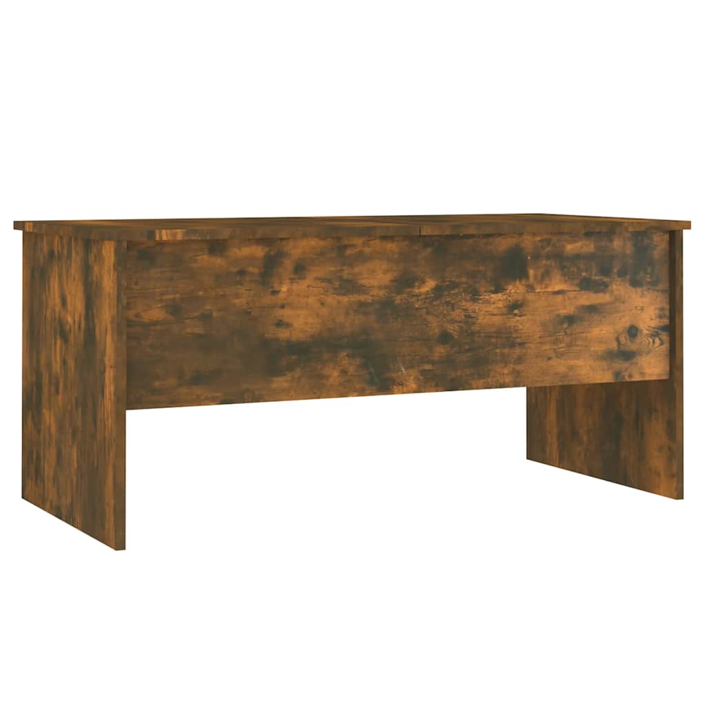 vidaXL Coffee Table Smoked Oak 102x50.5x46.5 cm Engineered Wood