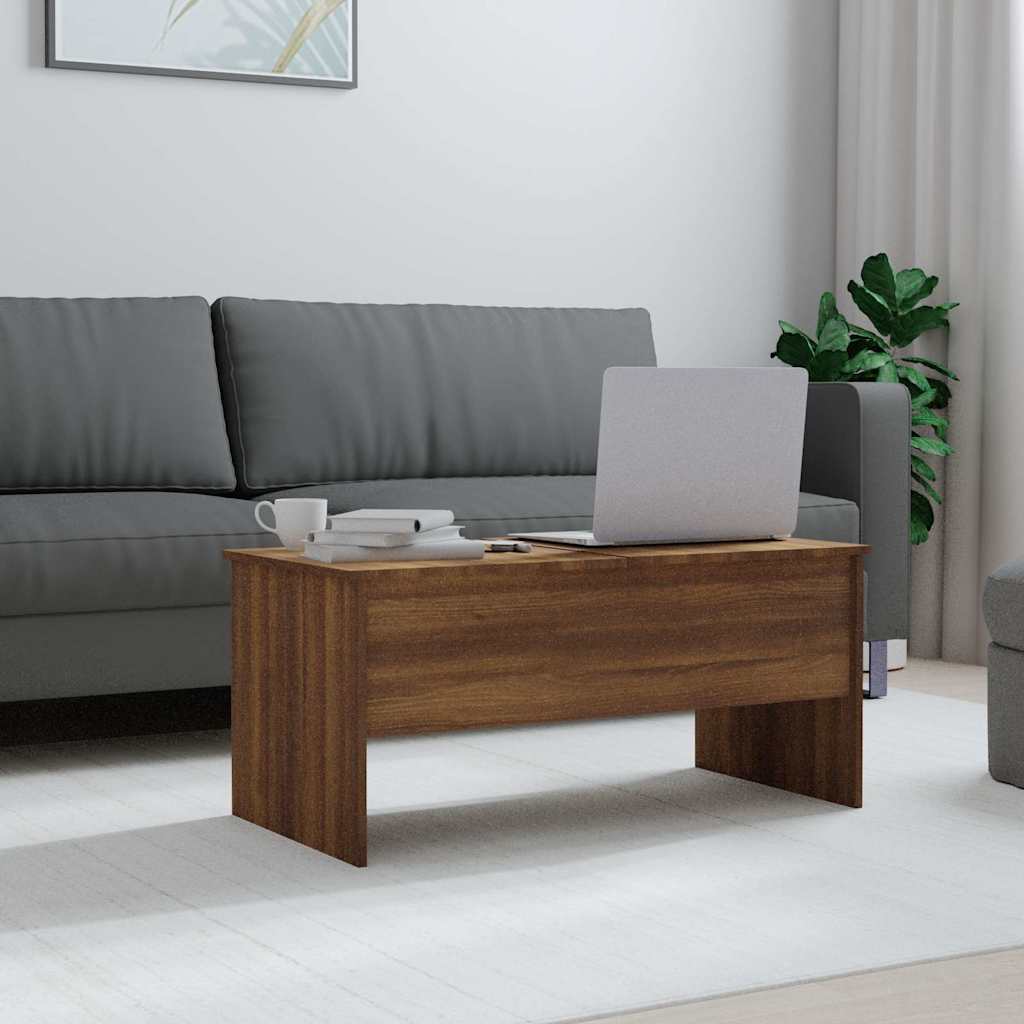 vidaXL Coffee Table | Brown Oak | Engineered Wood | Medium