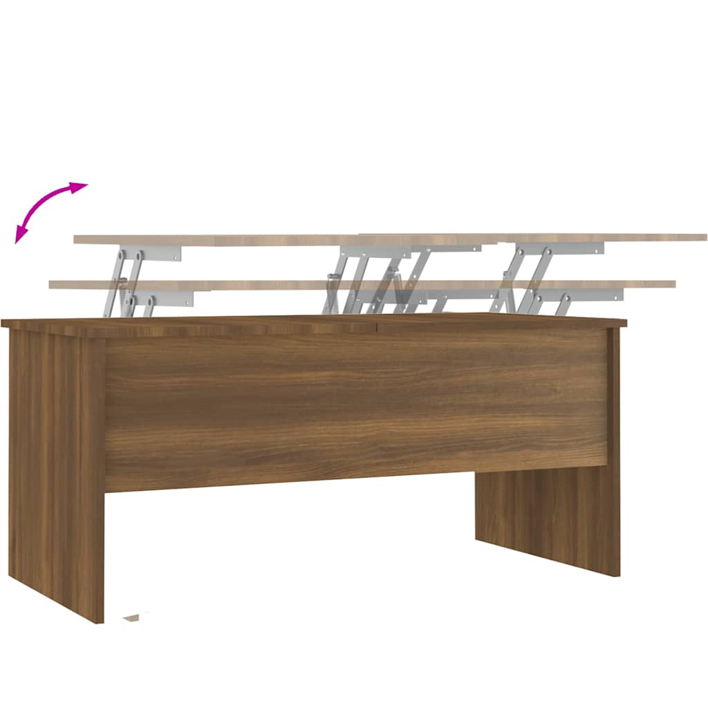 vidaXL Coffee Table | Brown Oak | Engineered Wood | Medium