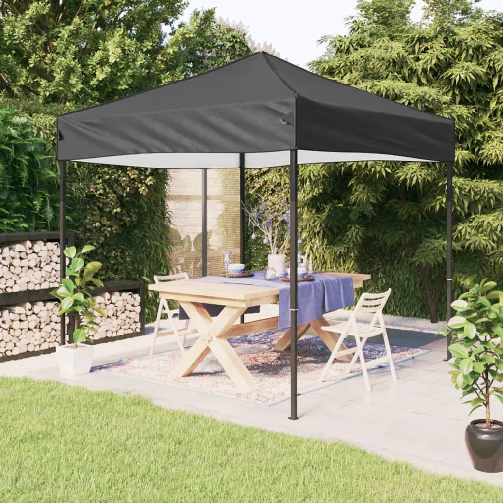 vidaXL Folding Party Tent Anthracite 2x2 m