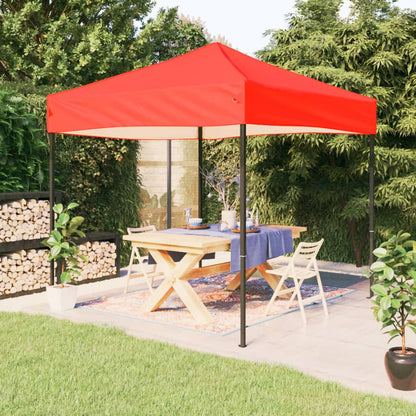 vidaXL Folding Party Tent Red 2x2 m