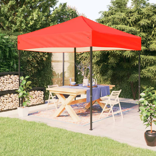 vidaXL Folding Party Tent Red 2x2 m