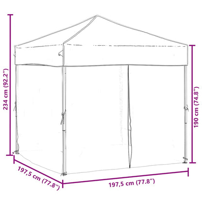 vidaXL Party Tent | Cream | 210D oxford fabric | Regular size for a party tent