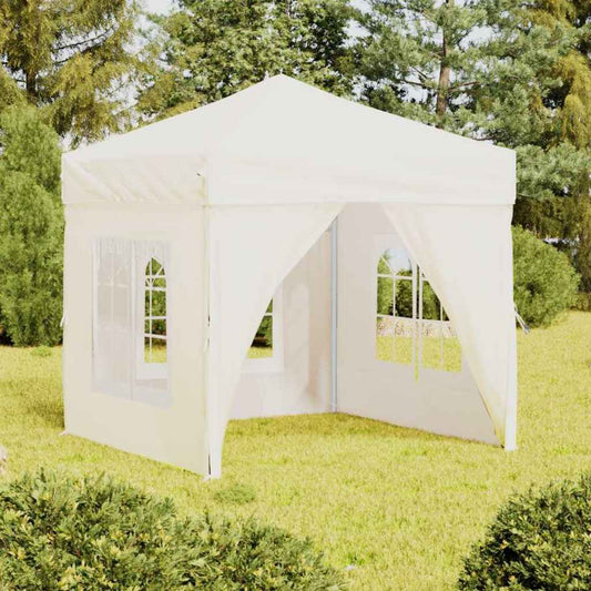 vidaXL Party Tent | Cream | 210D oxford fabric | Regular size for a party tent