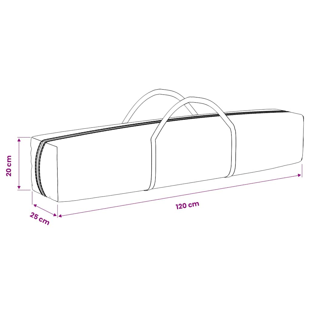 vidaXL Folding Party Tent with Sidewalls Anthracite 2x2 m