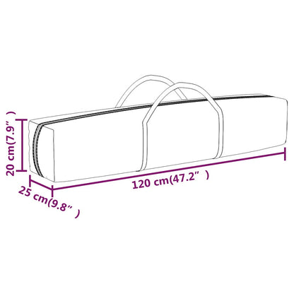 vidaXL Party Tent | White | 210D Oxford fabric | 2x2 m | Foldable